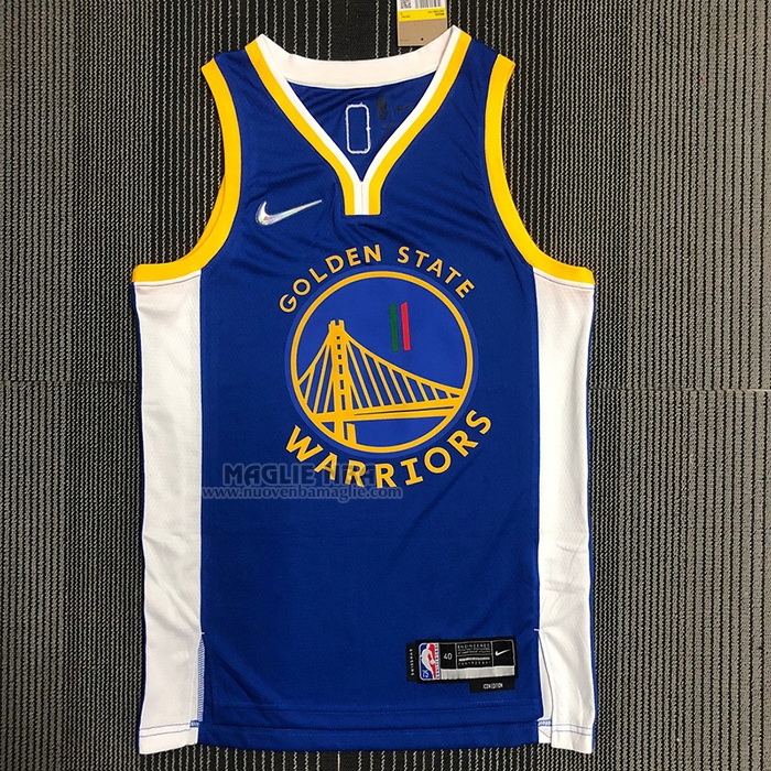 Maglia
 Klay Thompson NO 11 Golden State Warriors Icon Royal Special Mexico Edition Blu
